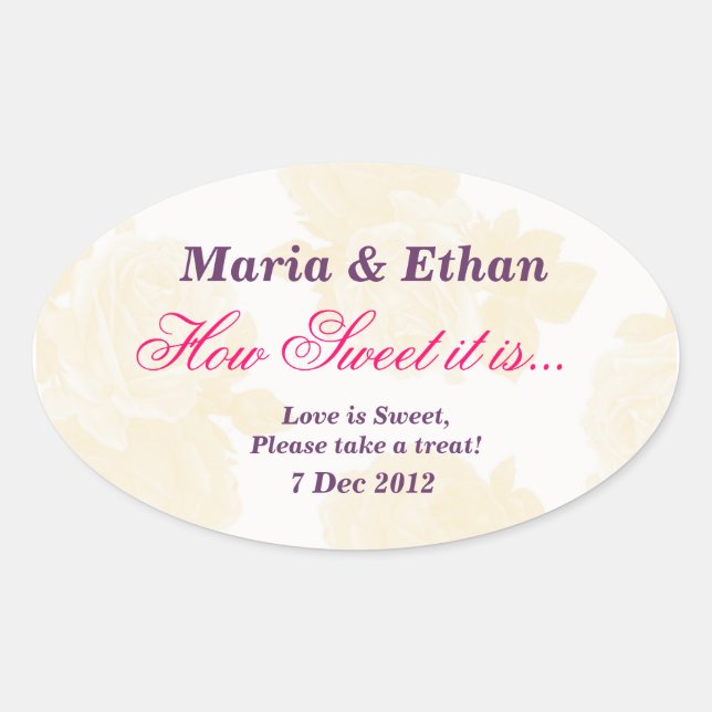 Crème Vintage Rose Comme il est doux Sticker (Devant)