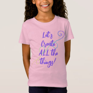 Créons TOUTES Les Choses ! T-shirt Rainbow Kid