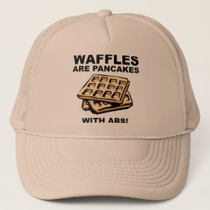 Crêpes de gaufres avec Abs Funny Casquette Casquet