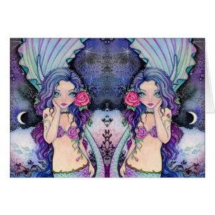 Crépuscule attrayant - carte vierge