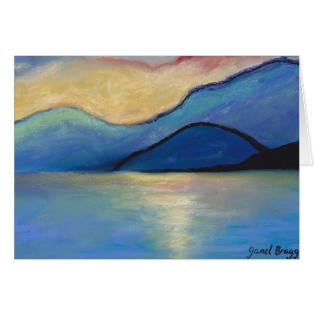 Crépuscule d'île de San Juan dans Pasels (Devant horizontal)