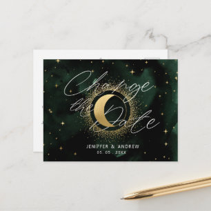 Crescent Céleste Lune Modifier La Date Carte Posta
