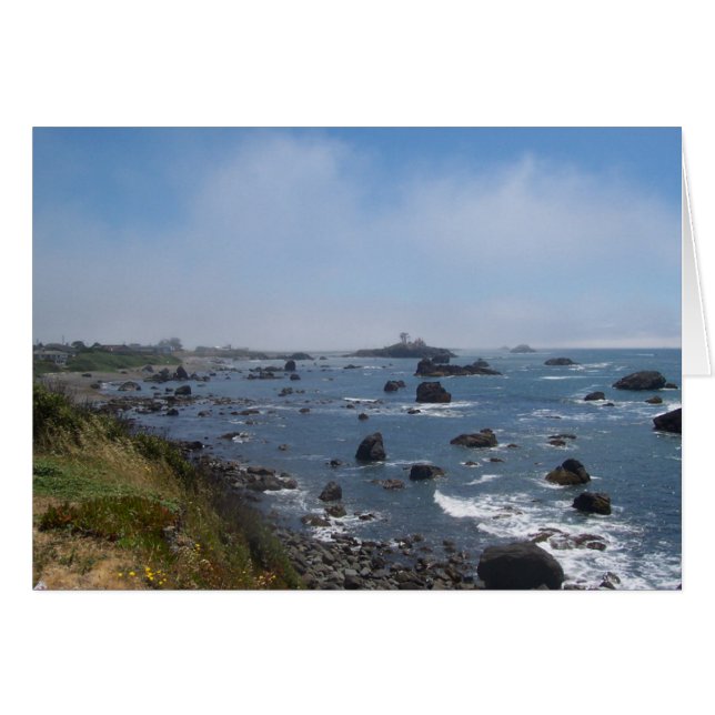Crescent City Pacific Ocean View Notecard (Devant Horizontal)