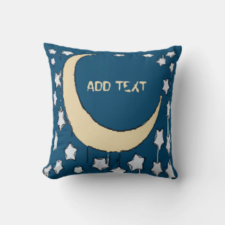 Crescent Lune Starry Night Jeter Oreiller