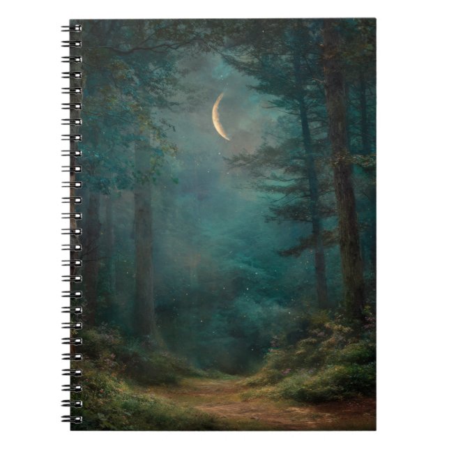 Crescent Moon Enchanted Forest Carnet (Devant)