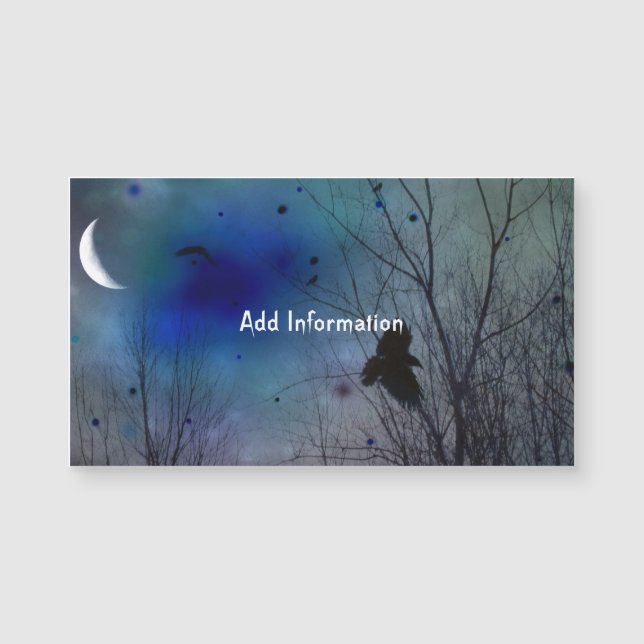 Crescent Moon Imaginaire Crow Art (Devant)