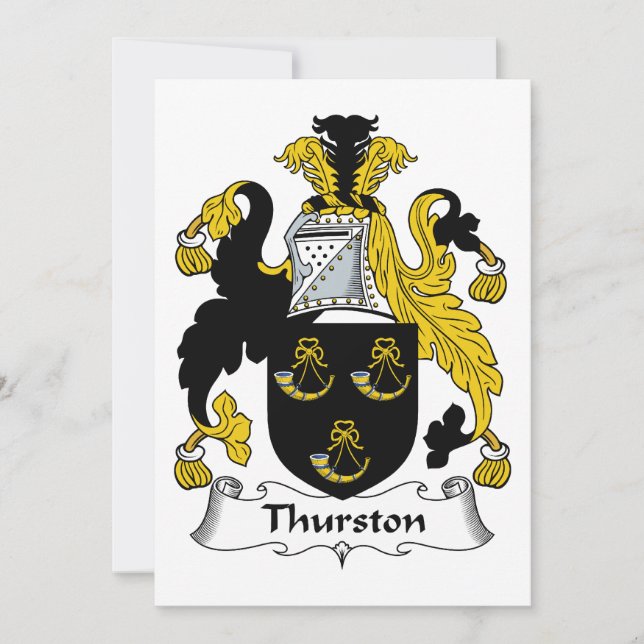 Crest de la famille Thurston (Devant)