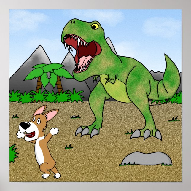 Cretaceous Corgi Poster (Devant)