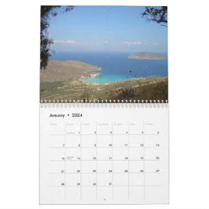 CRETE, Calendrier Mur GRÈCE