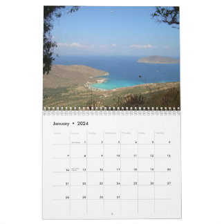 CRETE, Calendrier Mur GRÈCE