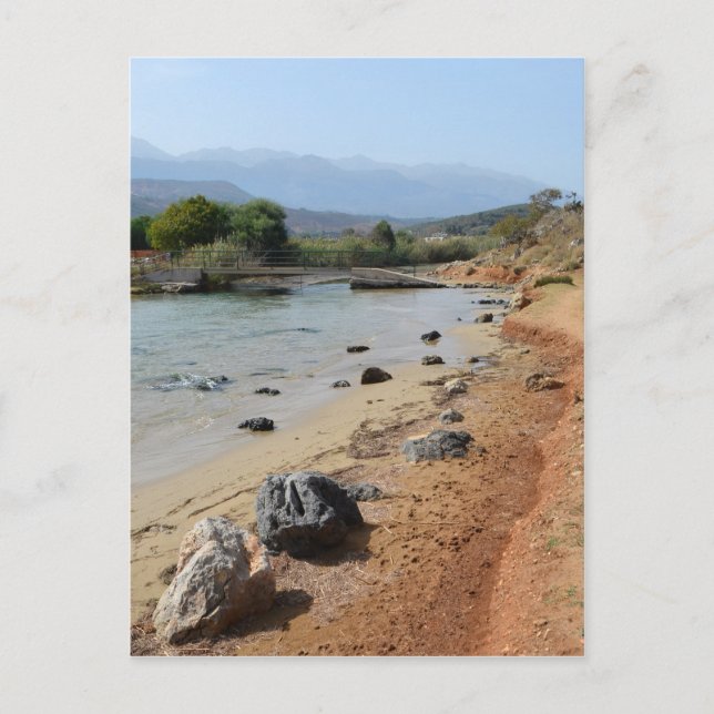 Crète - Carte postale de plage Georgioupoli (Devant)
