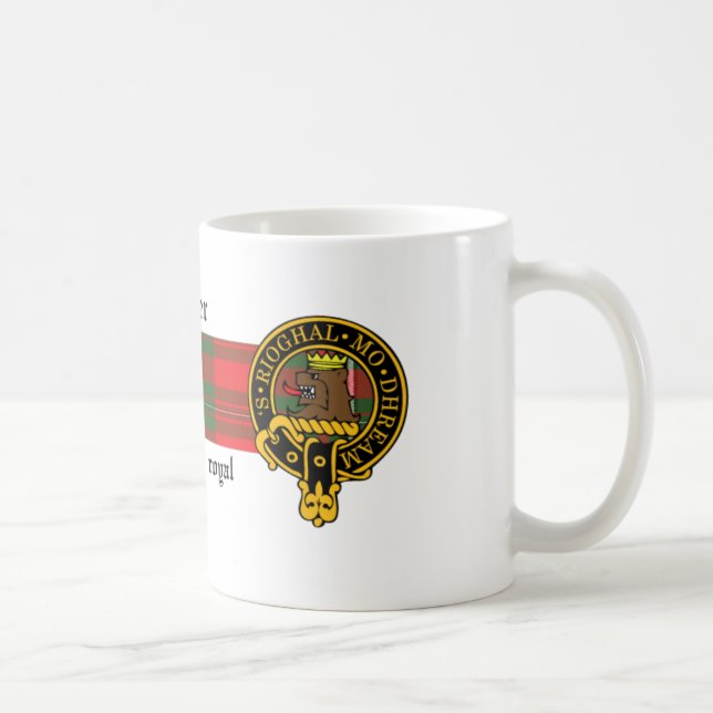 Crête de brasseur et tasse écossaises de tartan (Droite)