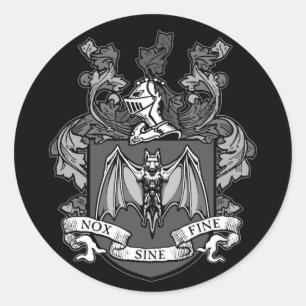 Crête de chauve-souris grise - Autocollant