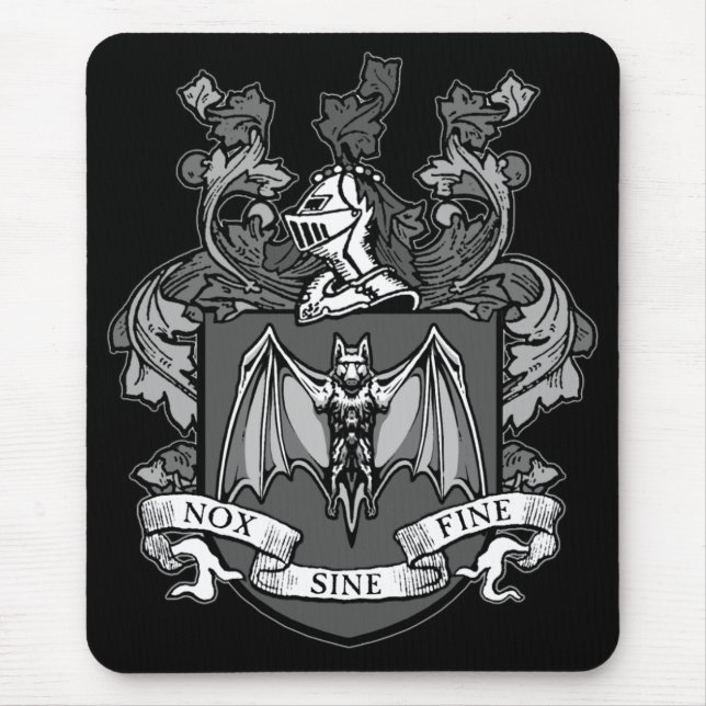 Crête de chauve-souris grise - Tapis de souris (Devant)