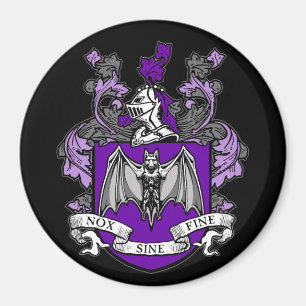 Crête de Chauve-Souris Violet - Aimant