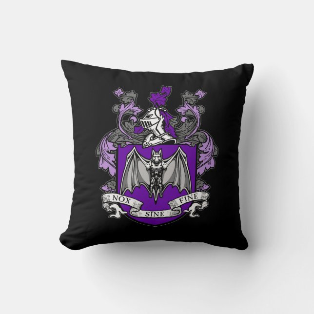 Crête de Chauve-Souris Violet - Oreiller (Recto)