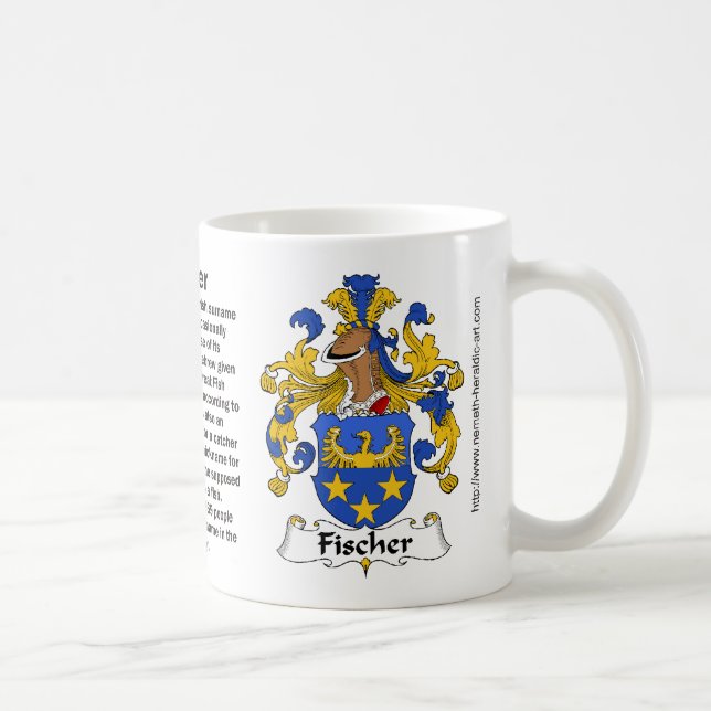 Crête de famille de Fischer sur une tasse (Droite)