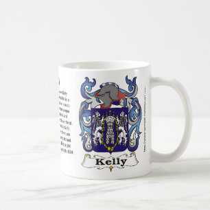 Crête de famille de Kelly sur une tasse