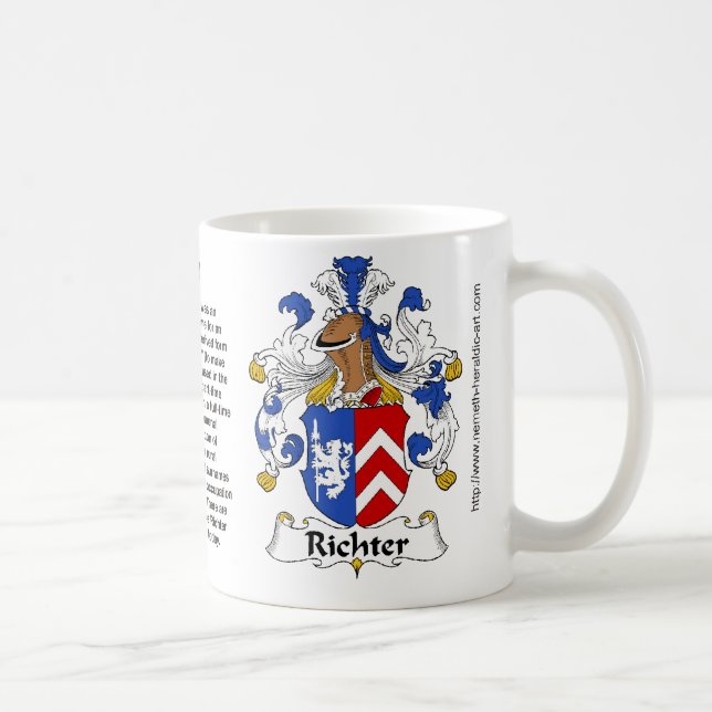 Crête de famille de Richter sur une tasse (Droite)