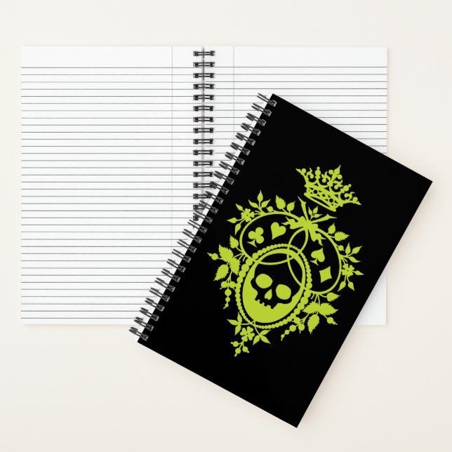 Crête verte avec Carnet crâne et costumes (À l'intérieur)
