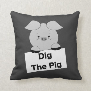 Creusez le coussin gris de porc