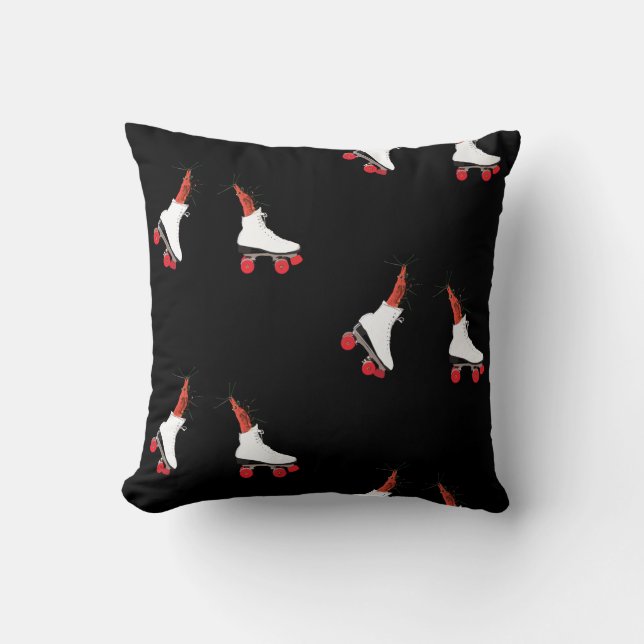 crevettes sur patins à rouleaux Coussin personnali (Recto)