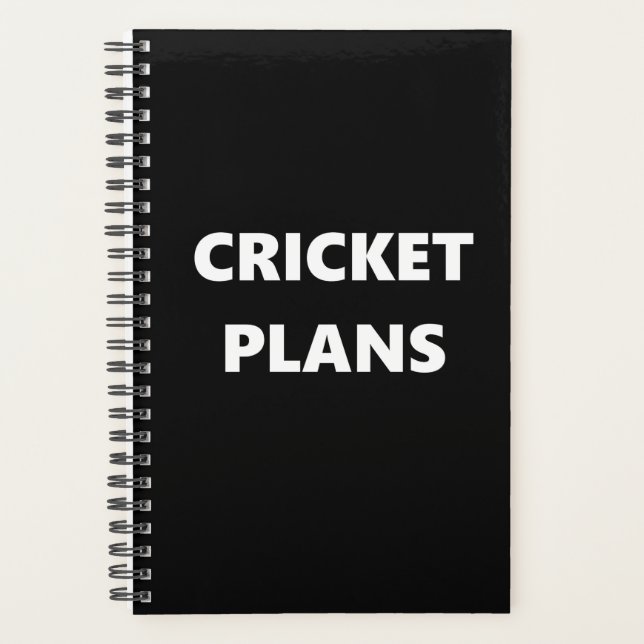 Cricket Planner Sports Thème Cricket Plans (Devant)