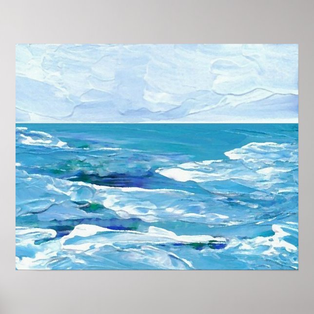 CricketDiane Ocean Poster - Bright Magic Sea (Devant)