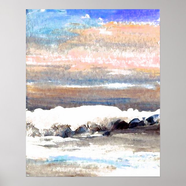 CricketDiane Ocean Poster - Brindle Sea (Devant)