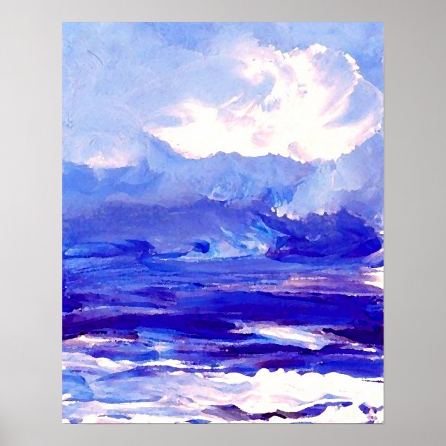CricketDiane Ocean Poster - Ocean's Song Seascape (Devant)