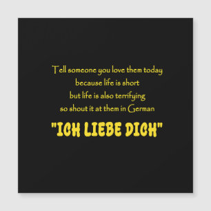 Criez votre amour en allemand avec humour