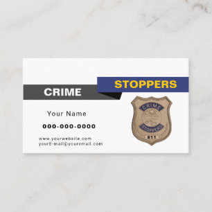 Crime Stoppers Carte de visite