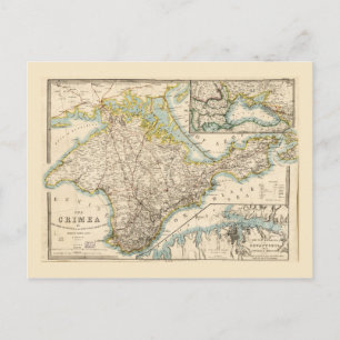 Crimée (Ukraine) Sébastopol Carte de la région 185