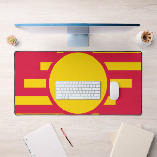 Crimson & Gold Emblem Circle Desk Mat – Customize