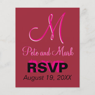 Crimson Mariage Monogramme Valeur Budget Rouge Fab