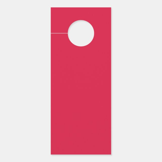 Crimson Red & Gold Affichette de porte - Personnal (Devant)