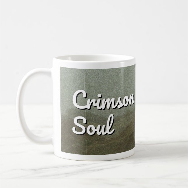 Crimson Soul – Red Umbrella Mug for Anime Lovers (Gauche)