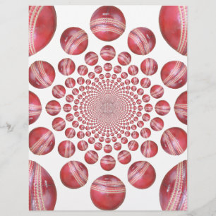 Crimson Vortex : Belle Balle de Cricket Rouge