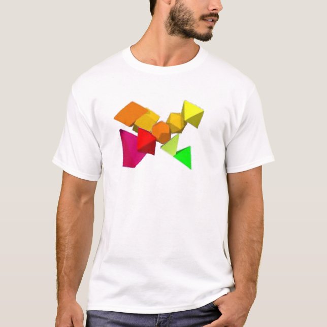 Cris Cross Formes géométriques T-shirt Design (Devant)
