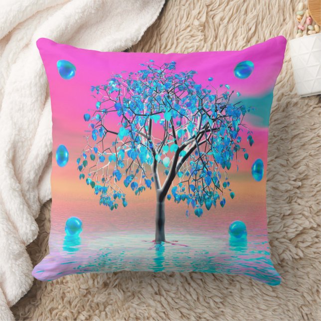 Cristal Arbre Levant de soleil oreiller (Couverture)