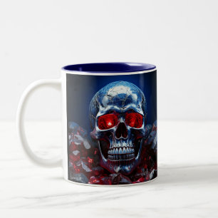 Cristal crâne avec Ruby Red Eyes Mug