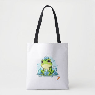 "Cristal Frog Sac fourre-tout : Cute Frog Holding