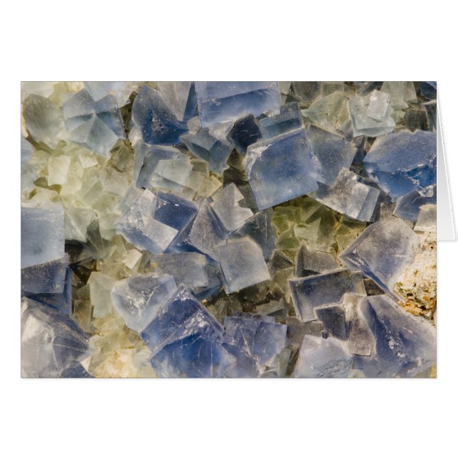 Cristaux bleus de fluorine dans Matrix (Devant horizontal)