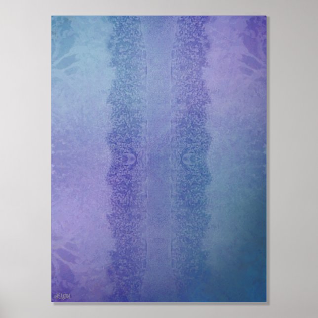 Cristaux de glace II Impression d'huile d'argent (Recto)