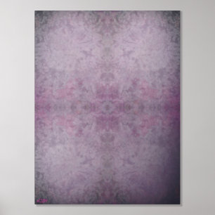 Cristaux de glace III Impression d'huile d'argent