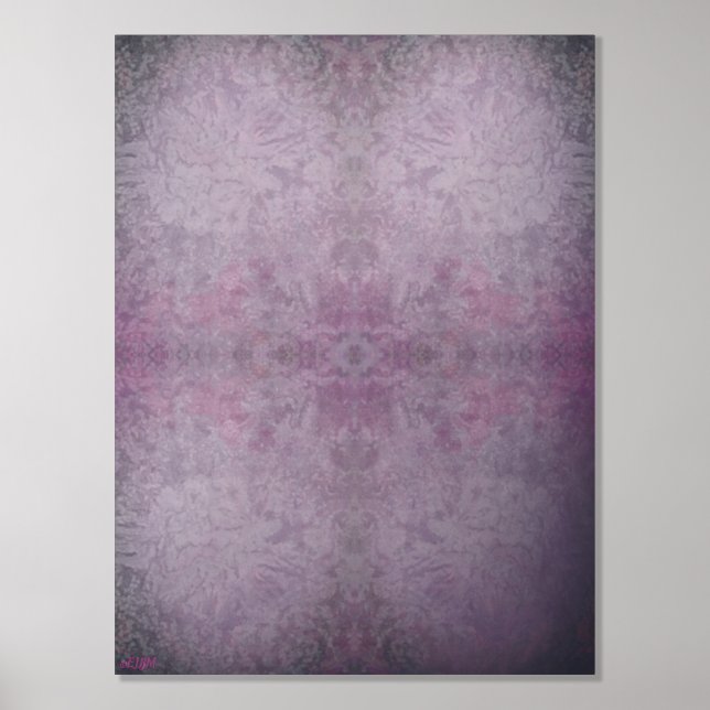 Cristaux de glace III Impression d'huile d'argent (Recto)