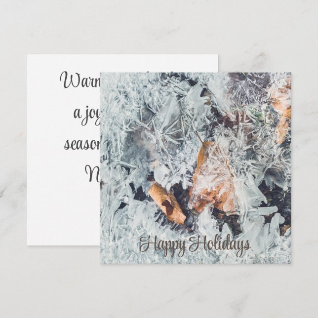 cristaux de glace magiques motif avec feuilles tom (Devant / Derrière)