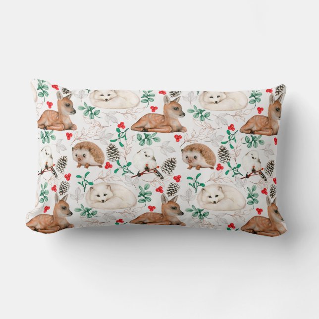 Critère de forêt mignonne Coussin Lumbar (Recto)
