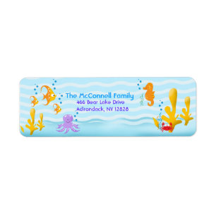 CRITÈRES DE LA MER ÉTIQUETTES DE ADRESSE IMPRIMANT