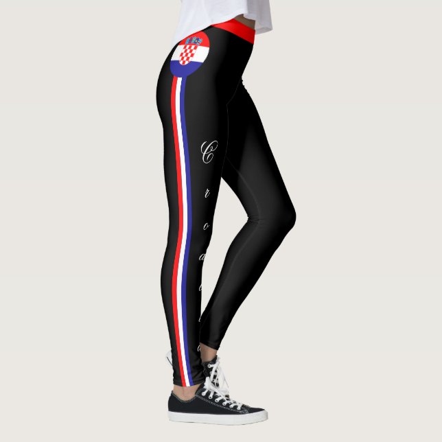 Croatie & Drapeau croate leggings / sports (Droite)